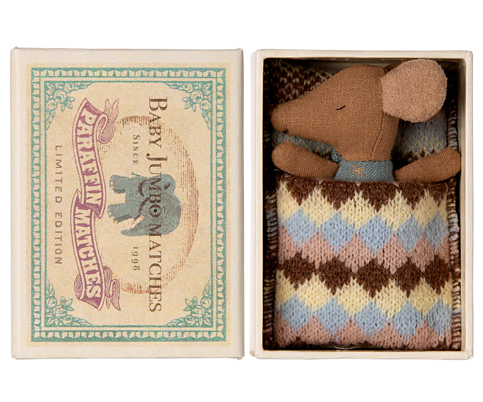 Baby Boy Mouse in the Matchbox
