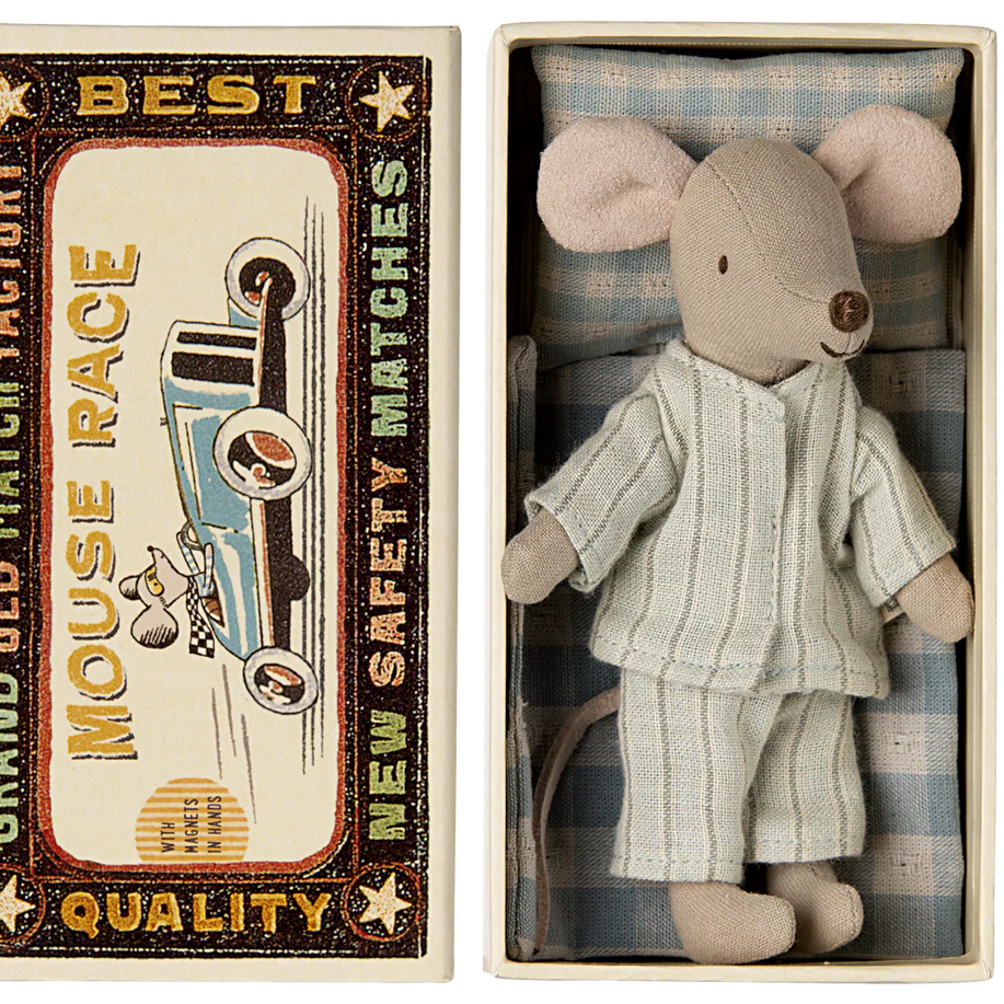 Big Brother Mouse in Matchbox by Maileg