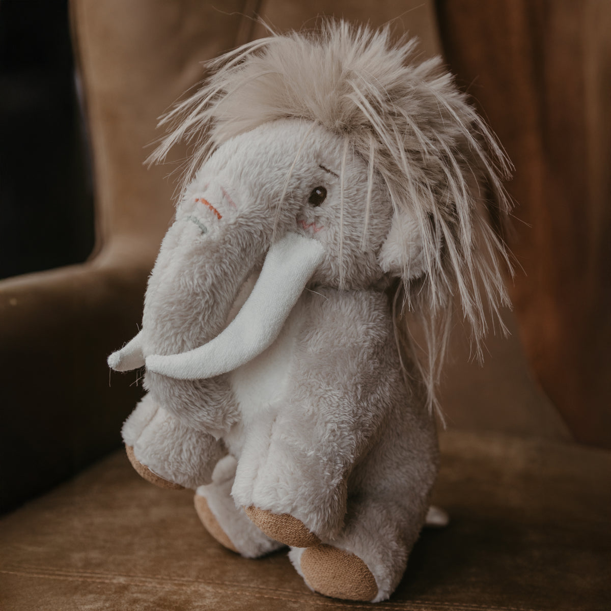 Furry Mammoth Soft Toy