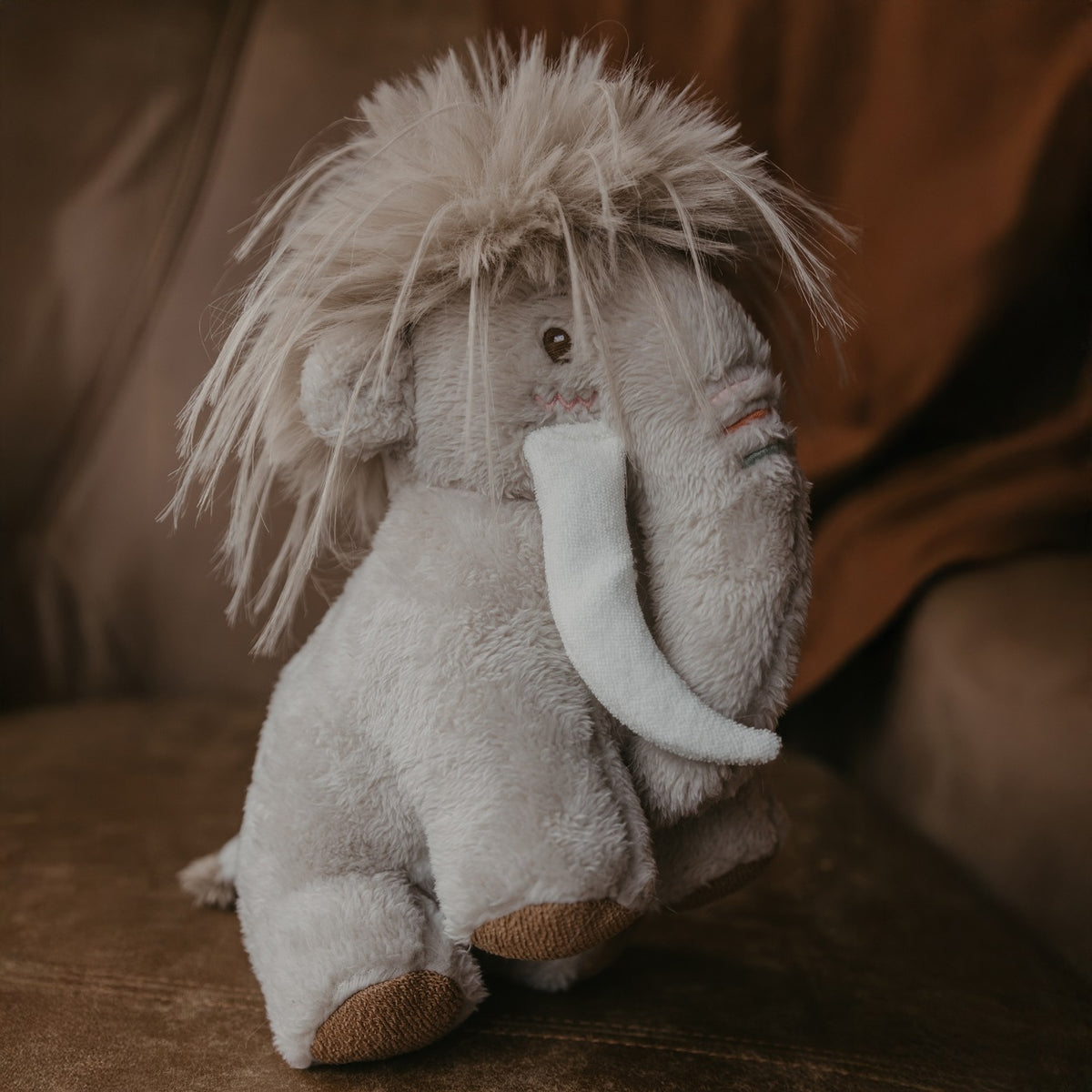 Furry Mammoth Soft Toy