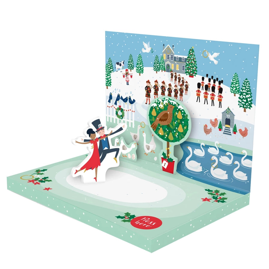 The 12 Days of Christmas Music Card