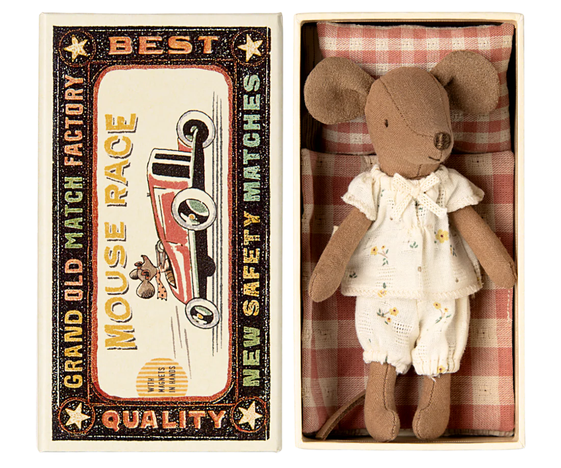 Big Sister Mouse in Matchbox by Maileg