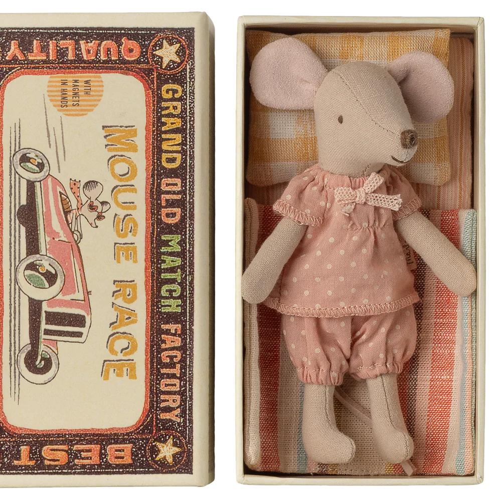 Big Sister Mouse in Matchbox by Maileg