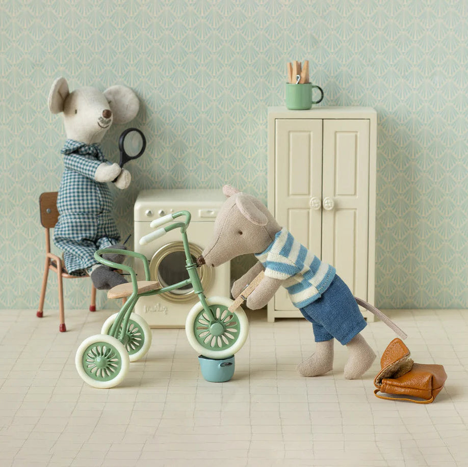 Big Brother Mouse On A Bicycle by Maileg