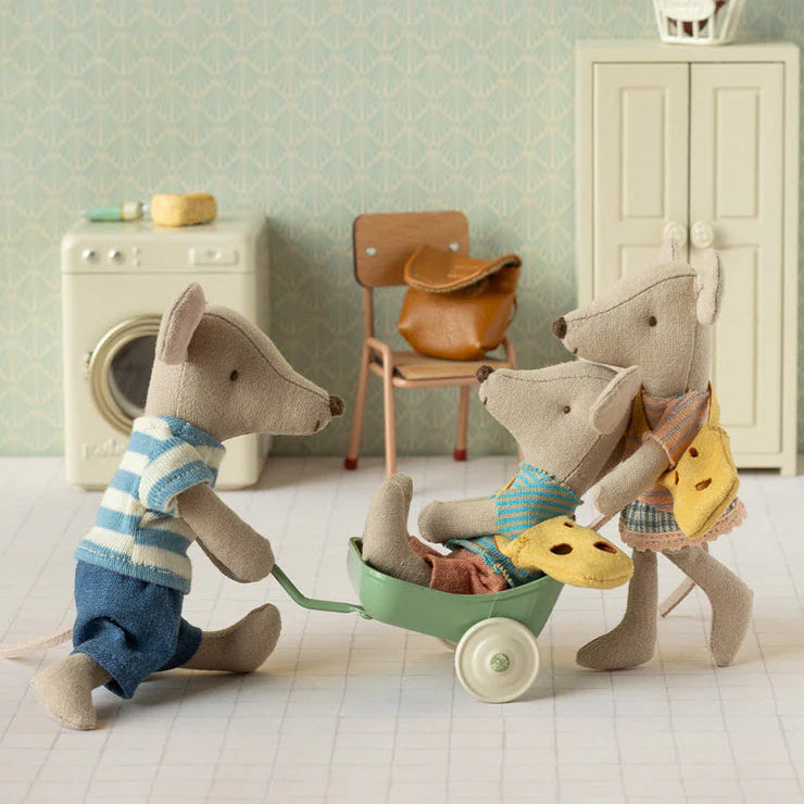 Big Brother Mouse On A Bicycle by Maileg