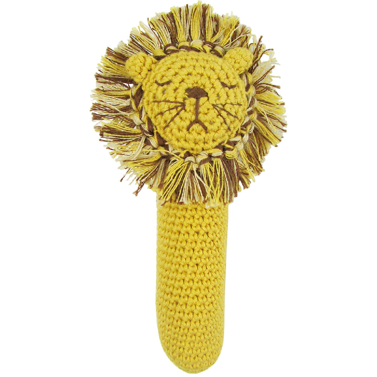 Crochet Leo Lion Stick Rattle