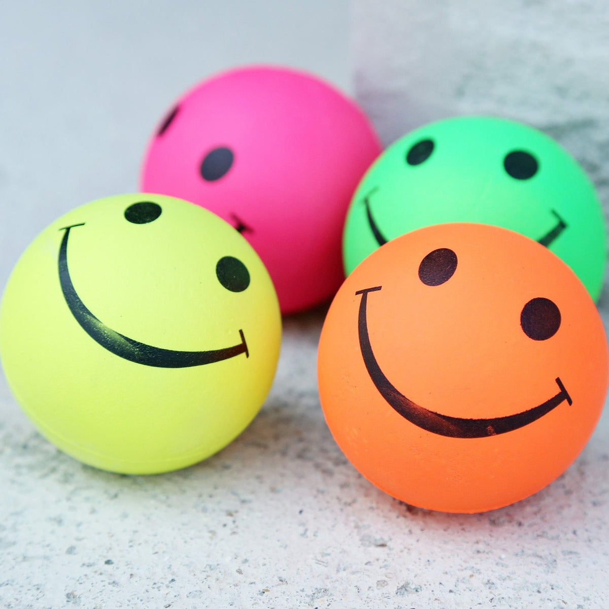 Smiley Face Bouncy Balls