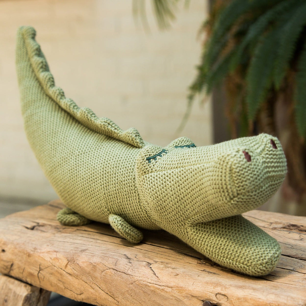 Crocodile Plush Rattle Toy