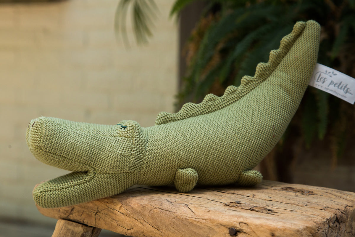Crocodile Plush Rattle Toy