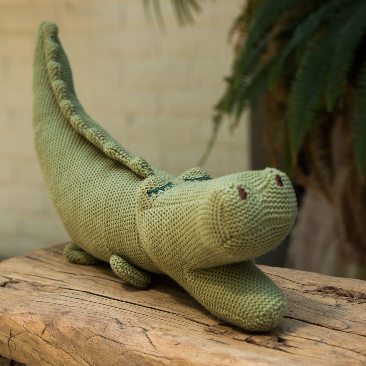 Crocodile Plush Rattle Toy