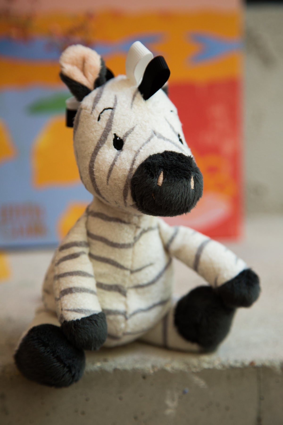 Baby Zebra Rattle Plush Toy