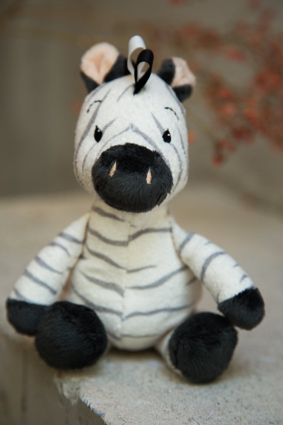 Baby Zebra Rattle Plush Toy