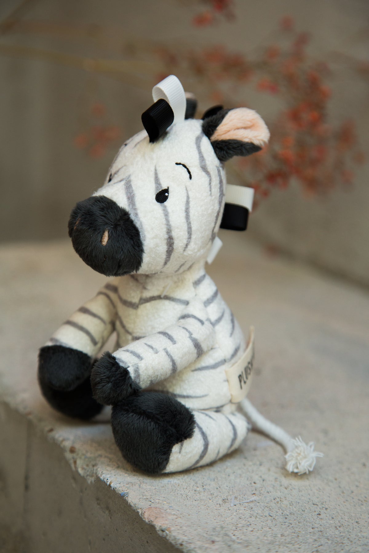 Baby Zebra Rattle Plush Toy