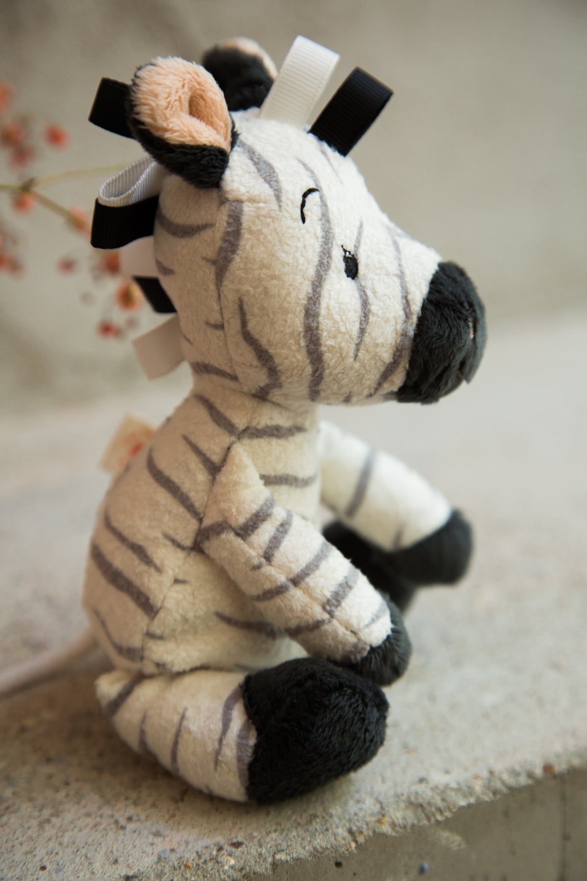 Baby Zebra Rattle Plush Toy