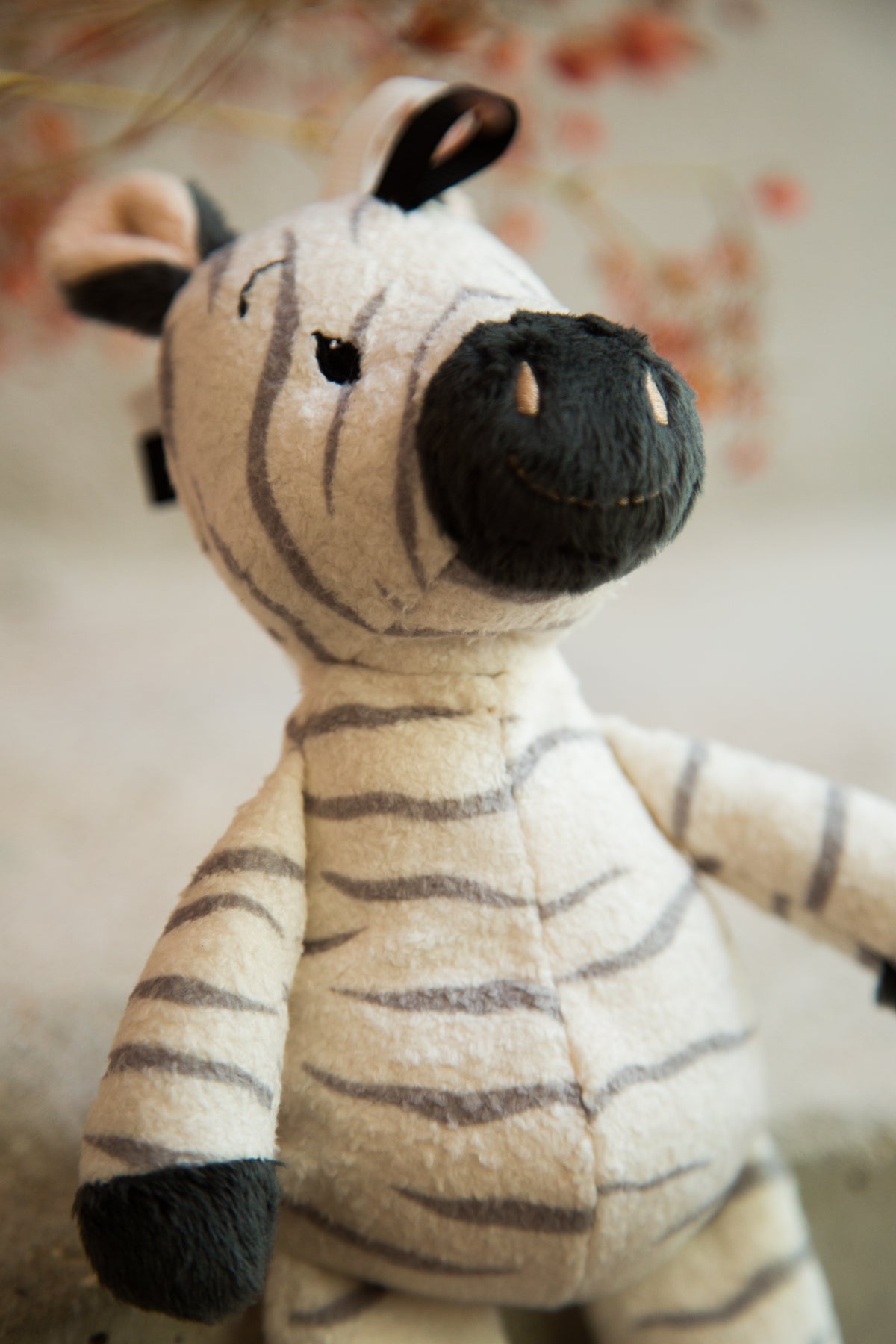 Baby Zebra Rattle Plush Toy