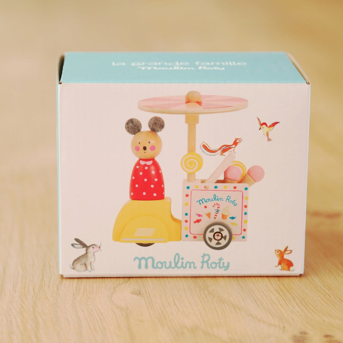 Wooden Wooden Ice Cream Tricycle Toy