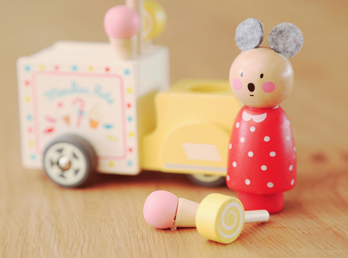 Wooden Wooden Ice Cream Tricycle Toy