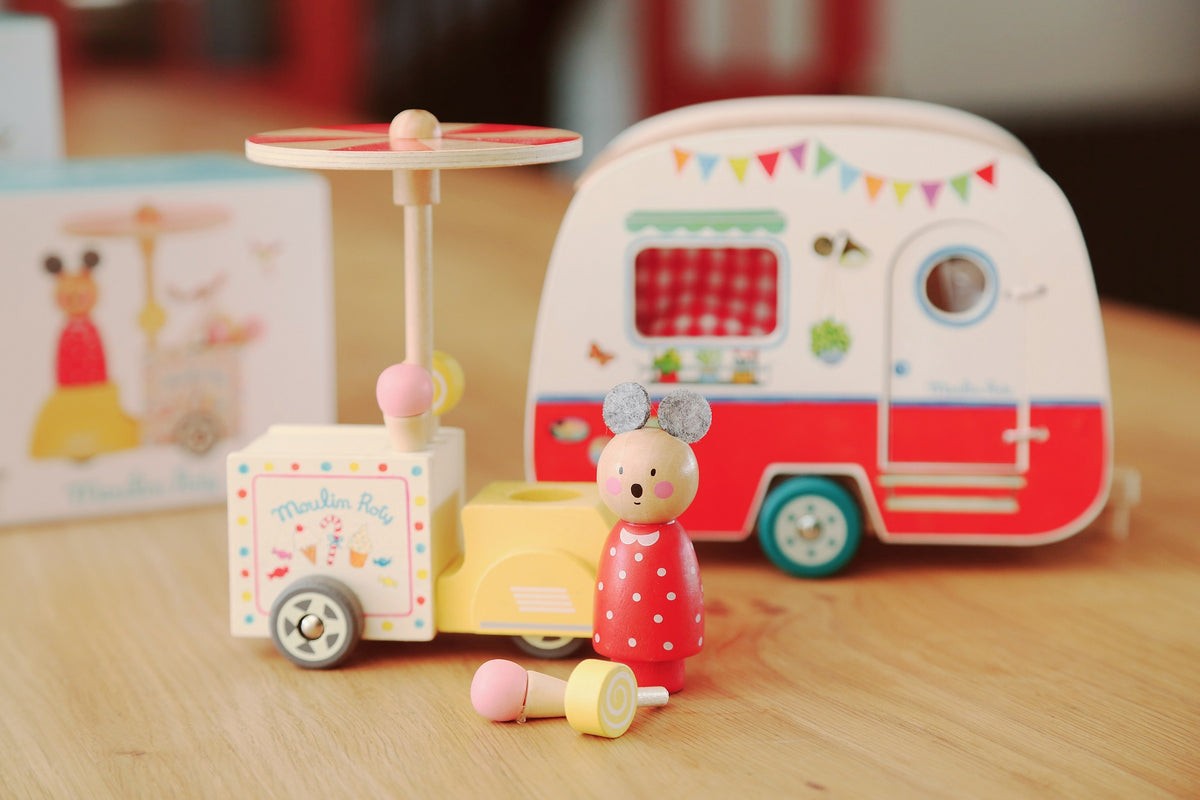 Wooden Wooden Ice Cream Tricycle Toy
