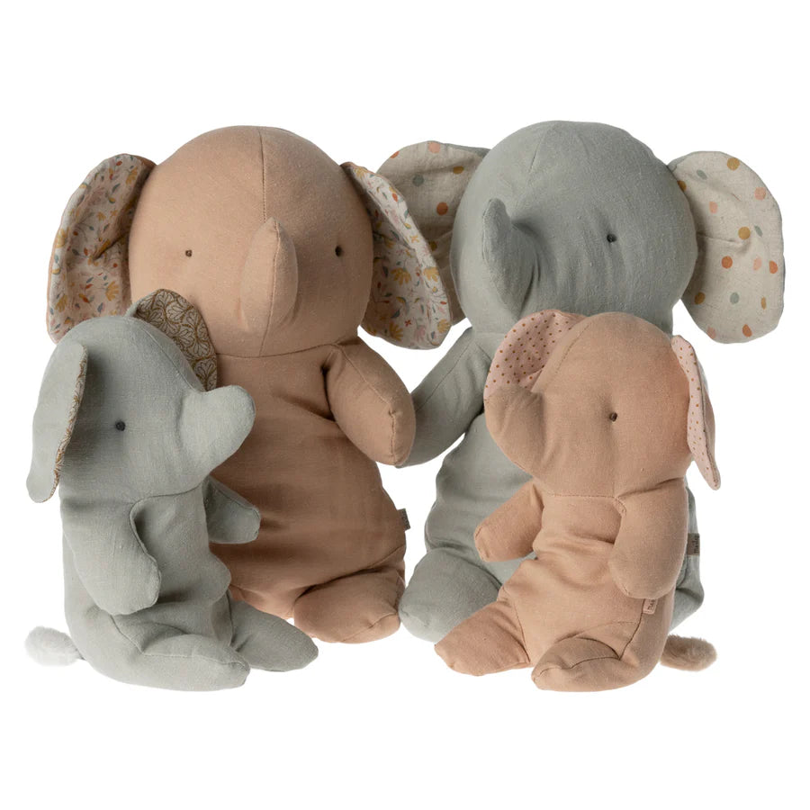 Pink Elephant Soft Toy by Maileg Loula and Deer