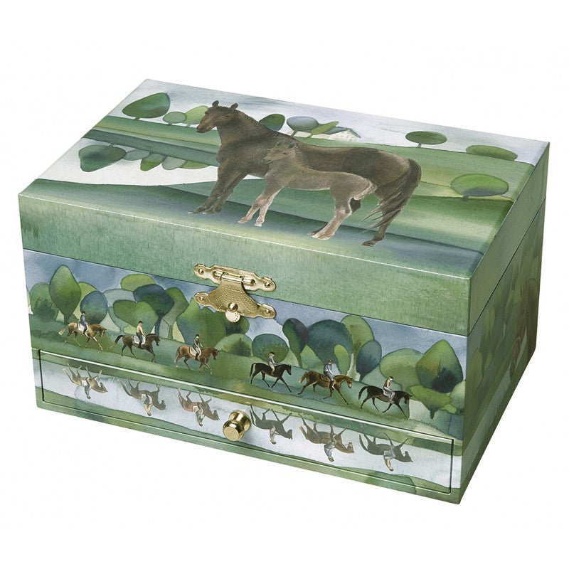 Mum And Baby Horse Musical Box