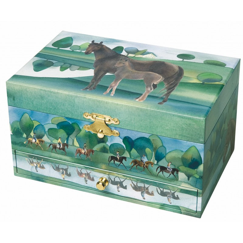 Mum And Baby Horse Musical Box