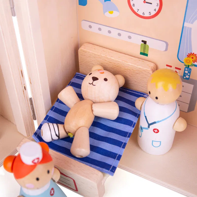 Mini Hospital Wooden Playset