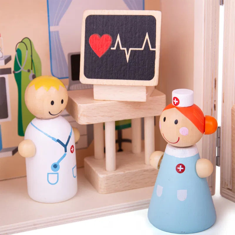 Mini Hospital Wooden Playset