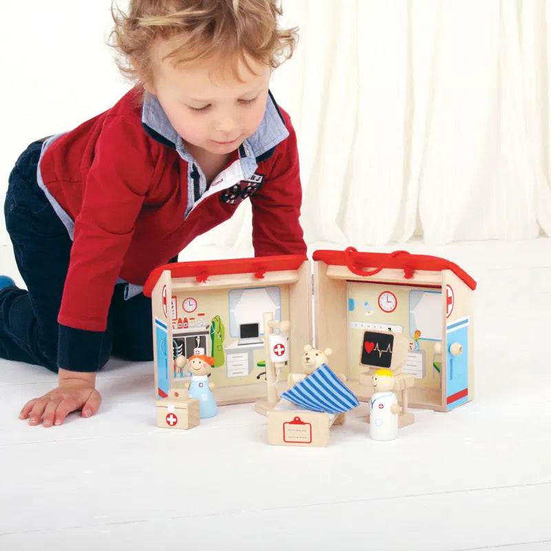 Mini Hospital Wooden Playset