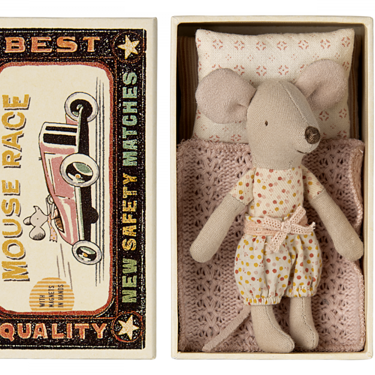 Little Sister Mouse in the Matchbox