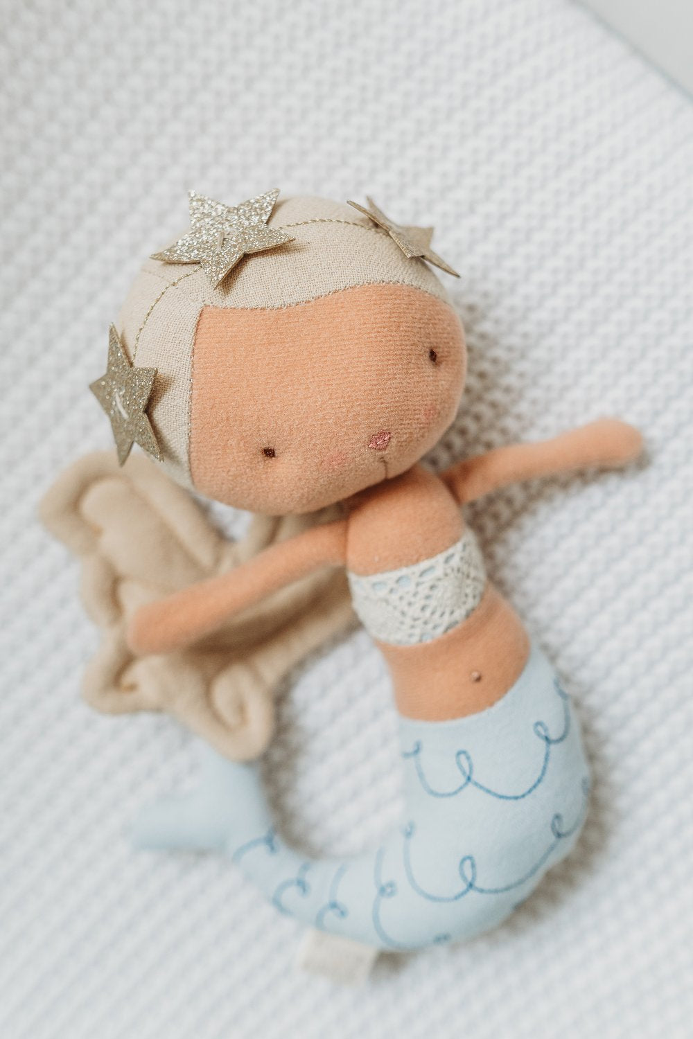 Soft Mermaid Pearl Rag Doll
