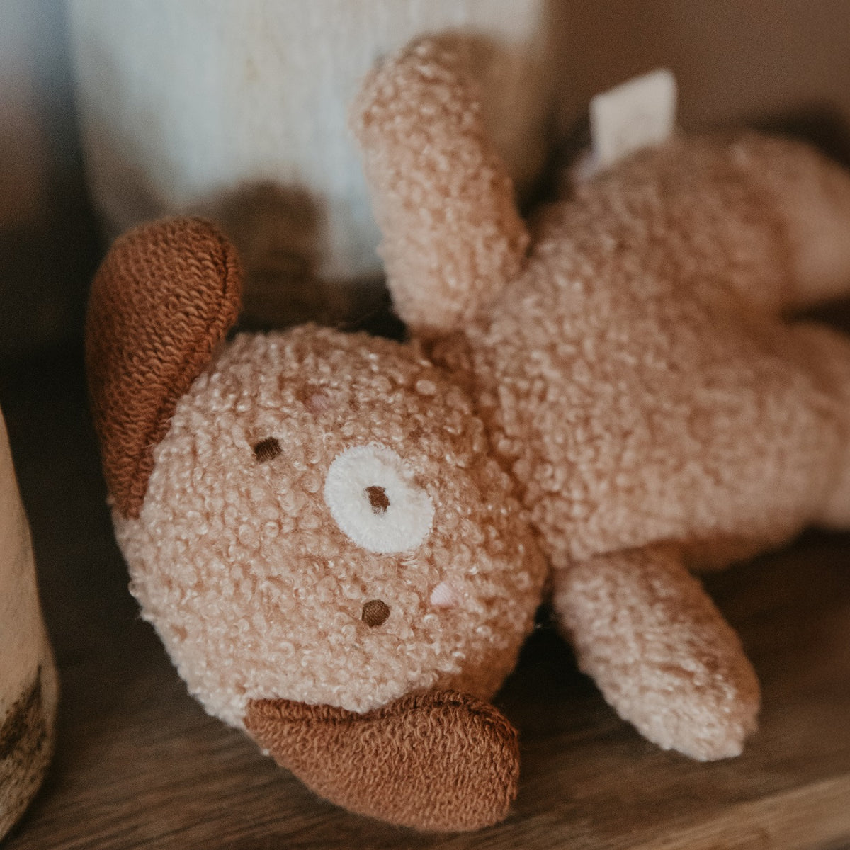 Peanut Puppy Rattle Soft Toy