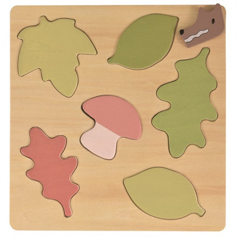 Under The Oak Leaf Wooden Puzzle