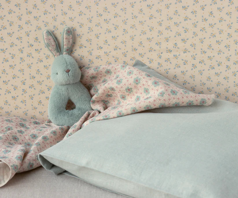 My First Bunny Rattle And Blanket Set by Maileg