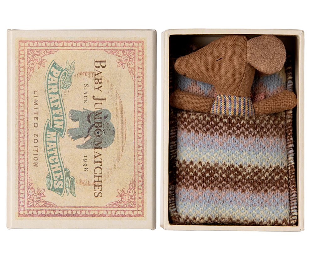 Baby Girl Mouse in a Match Box