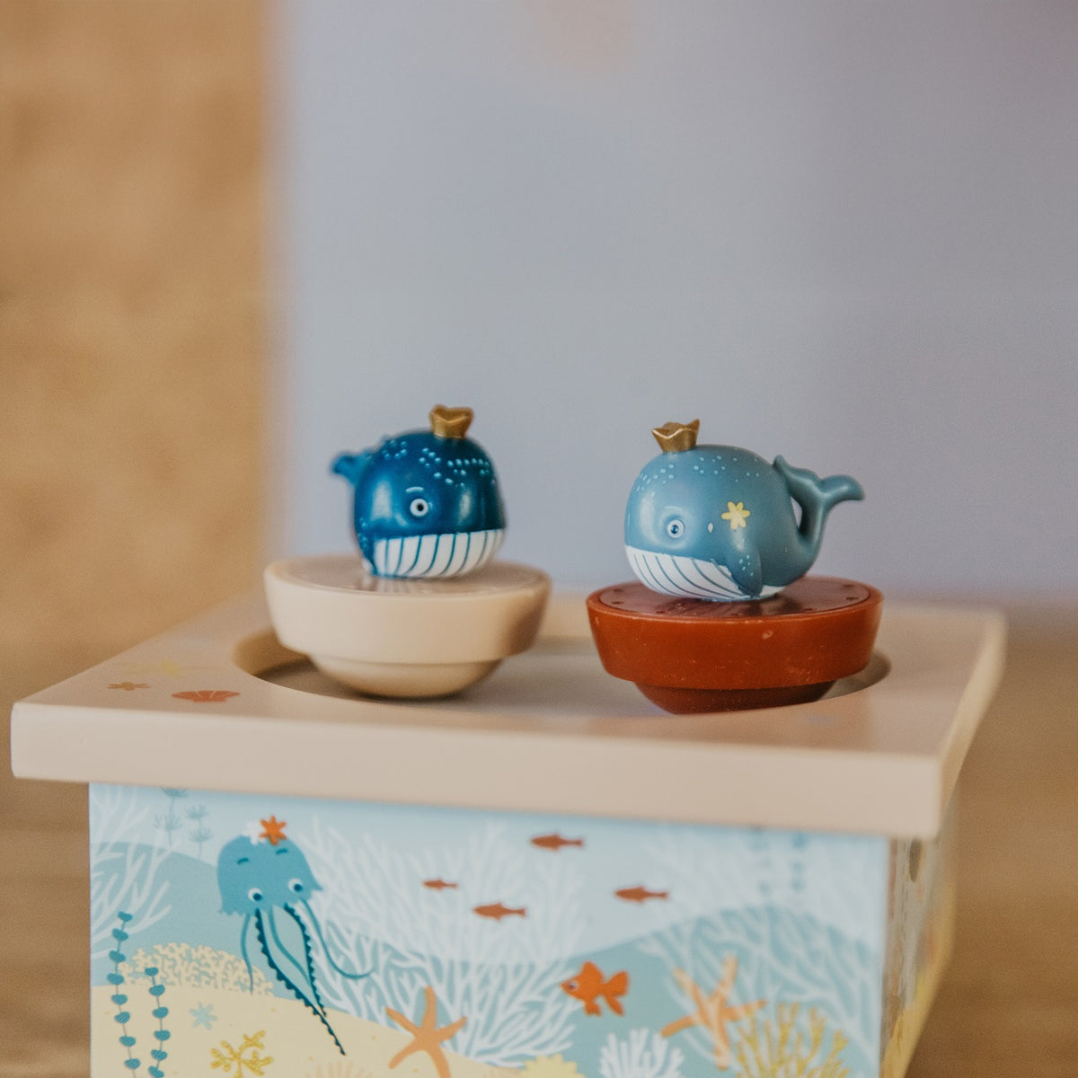 Dancing Whales Musical Box