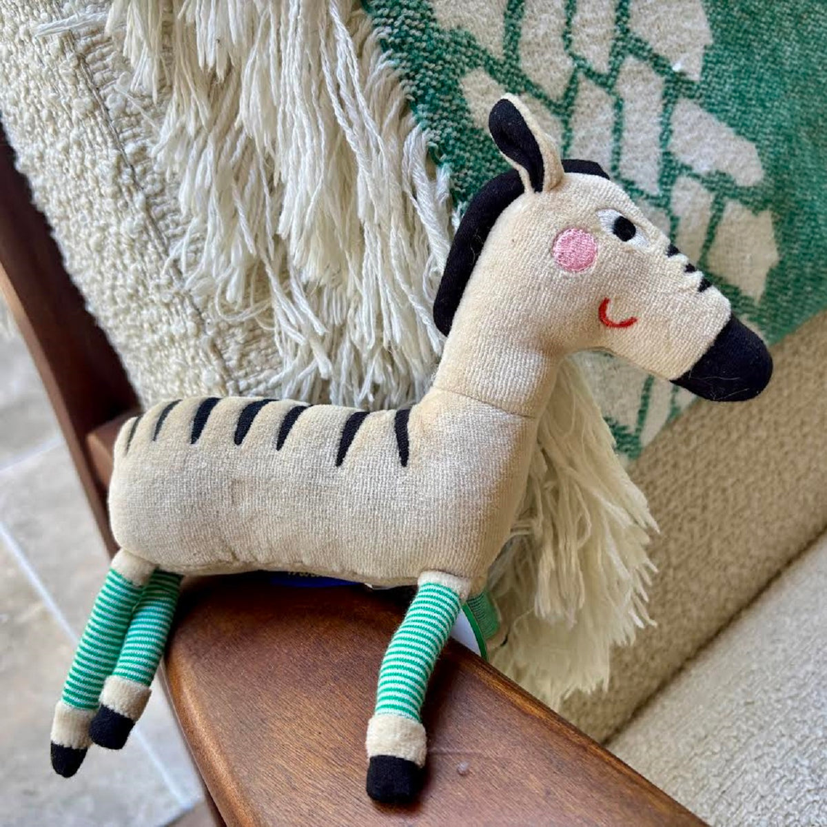 Stripy Pants Zebra Rattle Toy