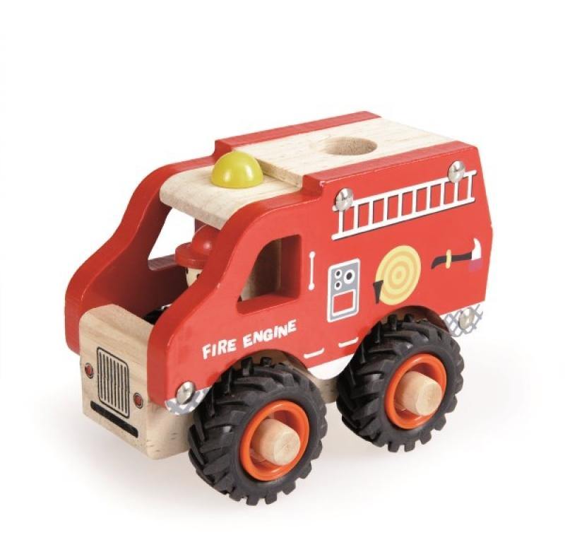 Wooden Fire Engine Toy - Loula and Deer