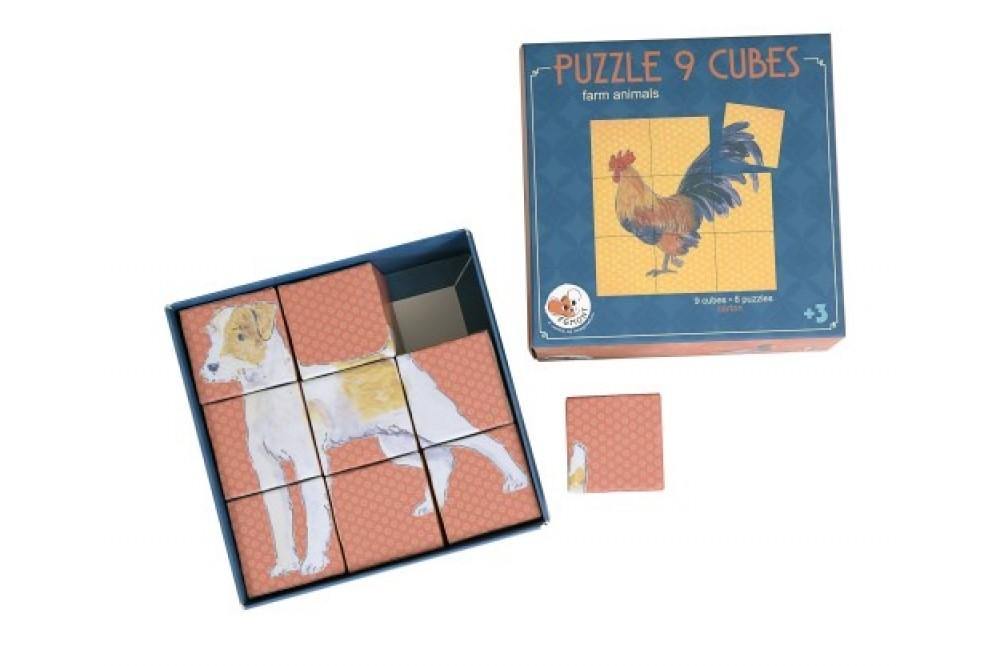 Farm Animal Puzzle Cubes - Loula and Deer