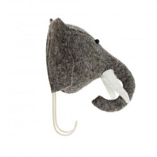 Elephant Wall Hook made by Fiona Walker England