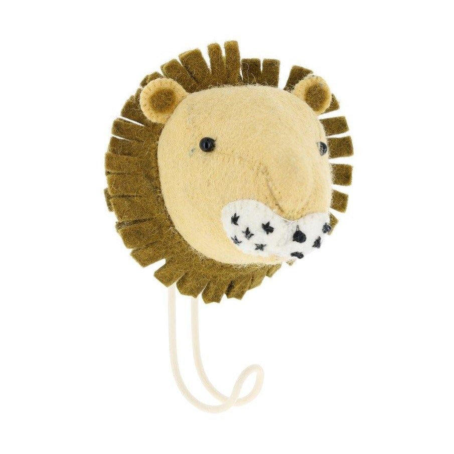 Lion Wall Hook made by Fiona Walker England