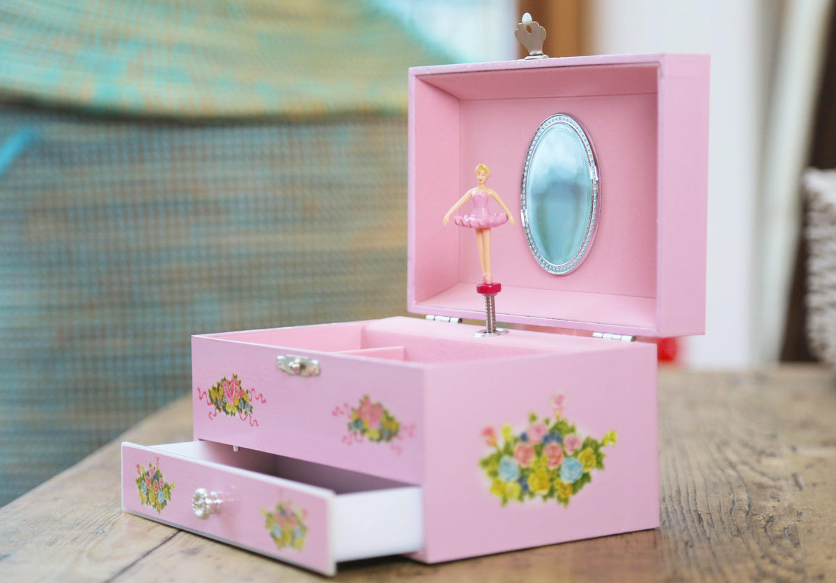 Pink Ballerina Music Jewellery Box - Loula and Deer