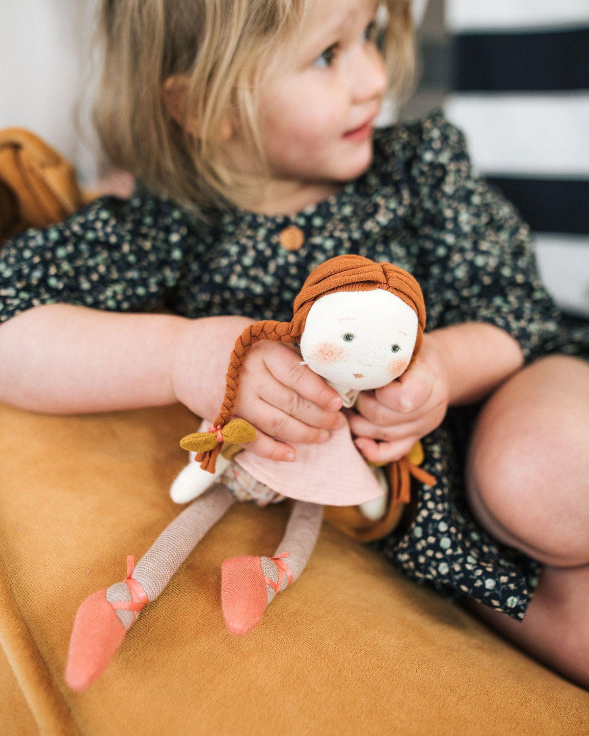 Fleur the Dancing Rag Doll - Loula and Deer