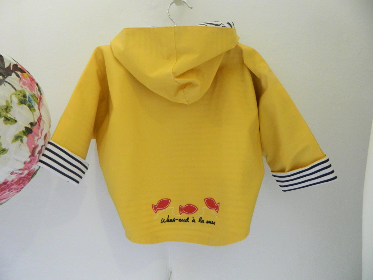 Raincoat Poncho made by Week end a la mer
