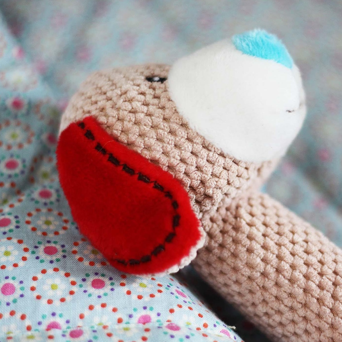 Soft Teether and Squeaker for Baby made by Bigjigs