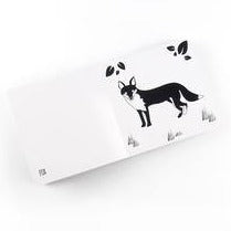 Baby Black and White Book with Animals of Britain - Loula and Deer