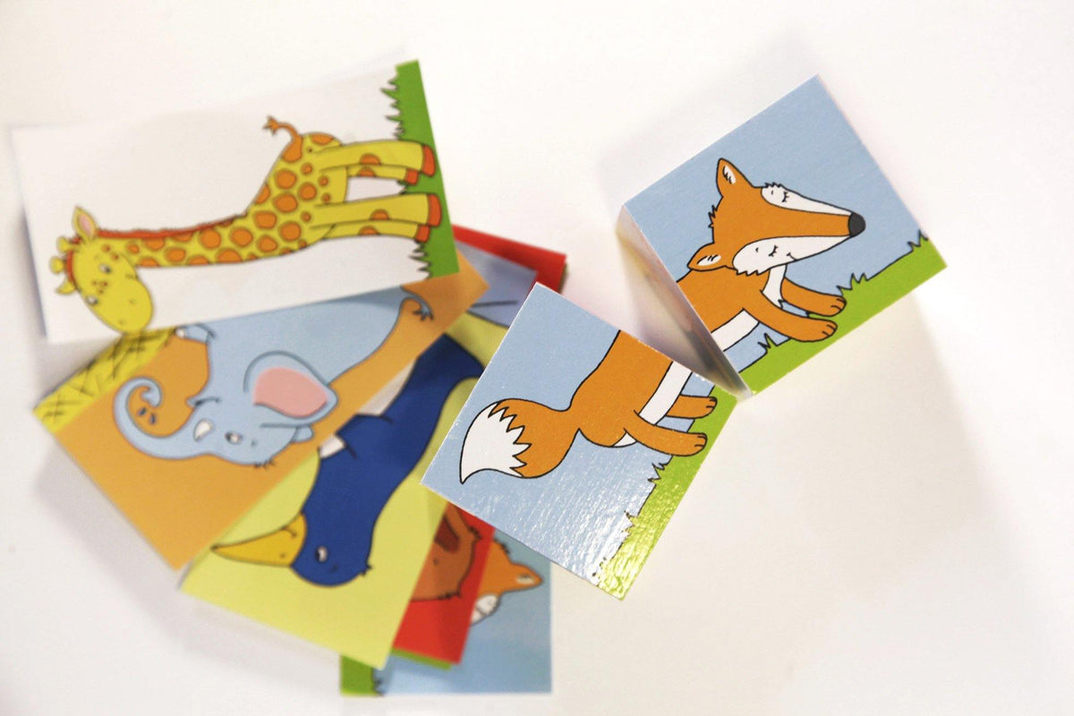 Goki 2 Cube Animal Puzzle made by Goki