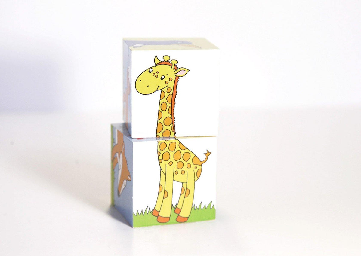 Goki 2 Cube Animal Puzzle made by Goki