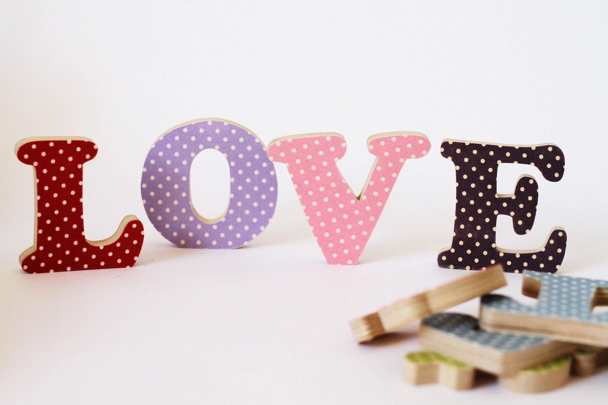 Polka Dot Letters made by Beamers