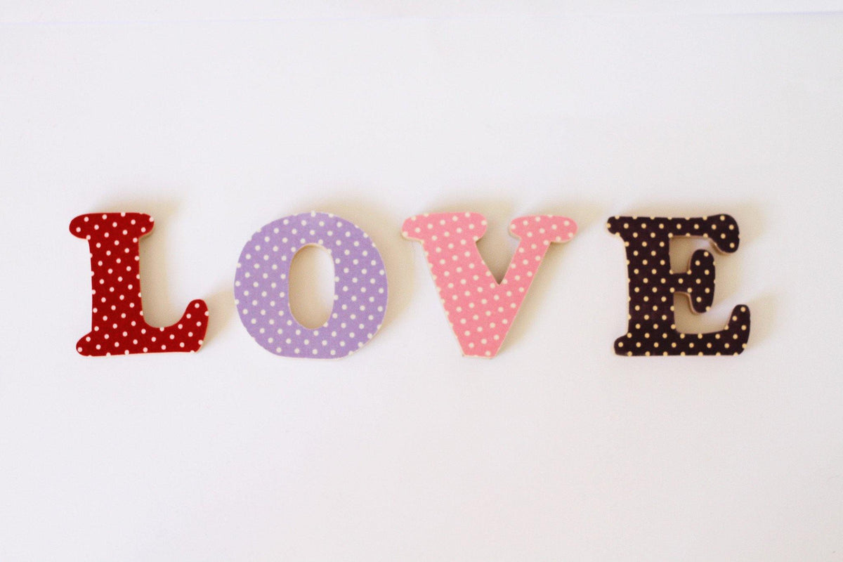 Polka Dot Letters made by Beamers