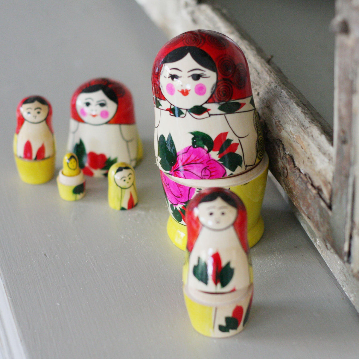 Wooden Stacking Dolls made by Loula and Deer